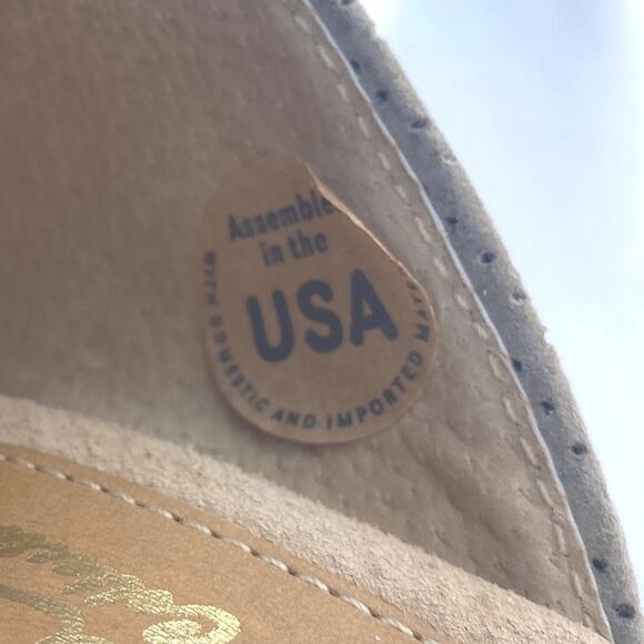 Sbicca khaki Suede Leather Stud Platform Sandals women size 8 M - Picture 7 of 7